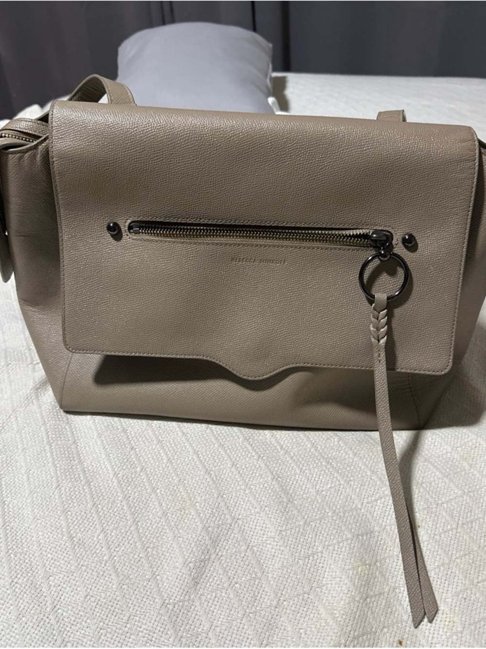 Rebecca Minkoff Taupe Leather Backpack